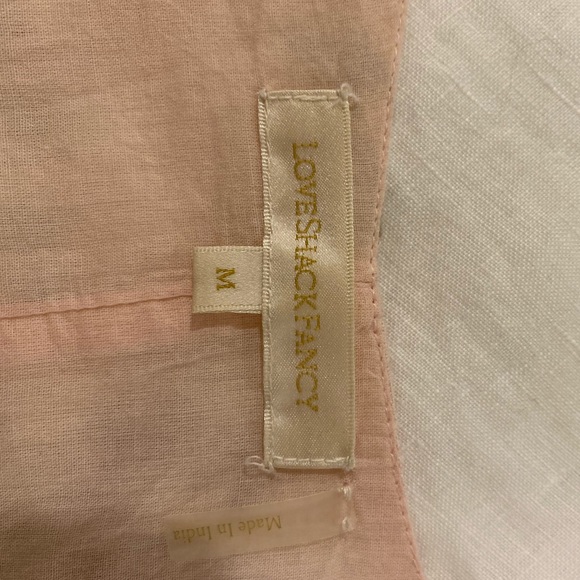 LOVESHACKFANCY MEDIUM REVERSIBLE PINK FLORAL MINI DRESS - Picture 5 of 5